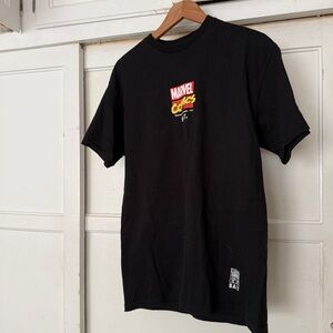 Marvel Comics T-Shirt Mens XL Black Front & Back Graphic Short Sleeve Avengers